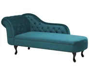 Left-Hand Chaise Longue NIMES Velvet Teal_805906