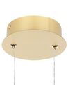 Kovové LED závěsná lampa zlatá FANE_847373