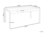 Garden Dining Table BARTICA 154 cm 84 cm Beige_993008