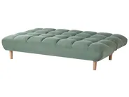 Sofa Bed 2 Seater RISOR Fabric Light Green_1053586