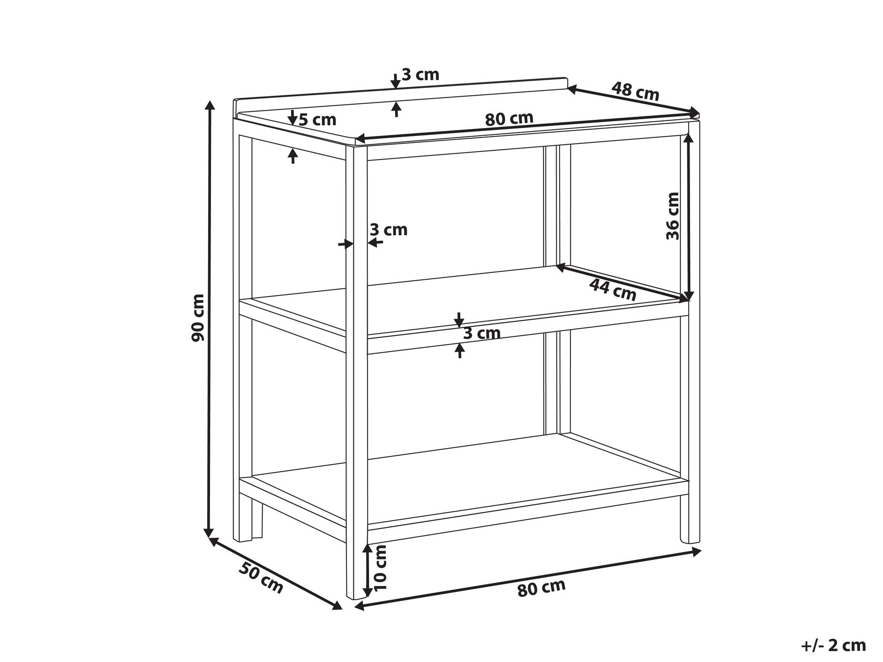 Садовый кухонный остров из акации 50 x 80 x 90 коричневый VENOSA_984227 Садовый кухонный остров из акации 50 x 80 x 90 коричневый VENOSA_984227