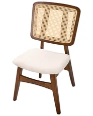 Set of 2 Dining Chairs ALCOVA Wood Brown_1010410
