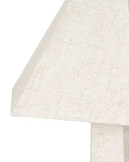 Floor Lamp DEMBI Faux Linen Light Beige_1017145