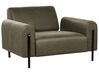 Conjunto de sofás 4 lugares em tecido verde escuro ASKIM_919063