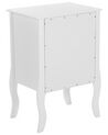 1 Drawer Bedside Table White LANE_800408