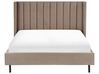 Velvet EU Double Size Bed Taupe VILLETTE_832636