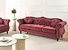 Sofa 3 Seater SKIEN Velvet Dark Red