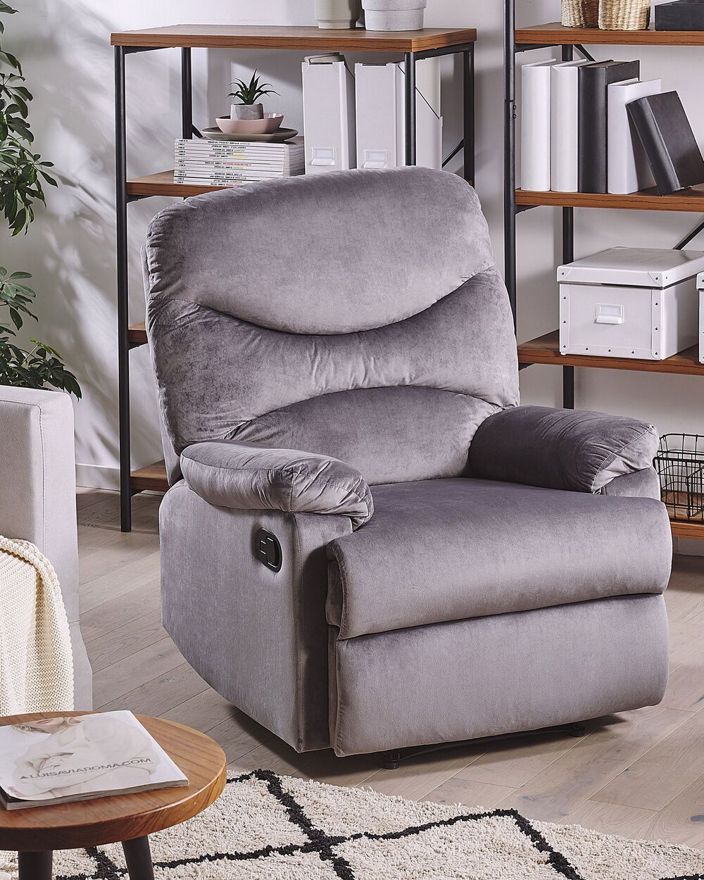 Recliner velvet shop