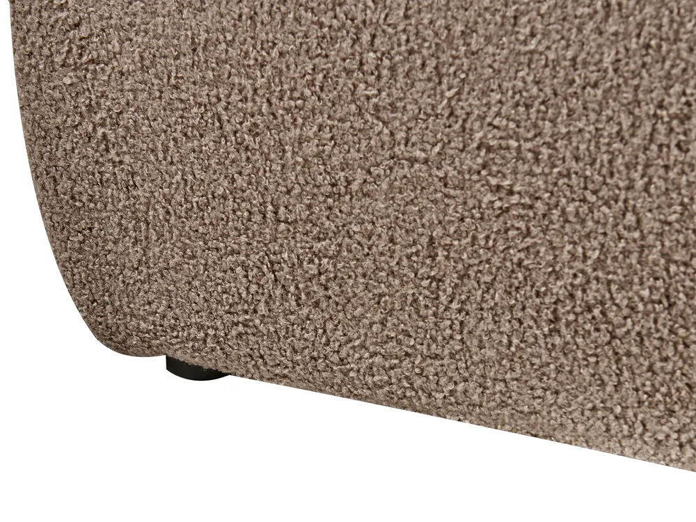 Waterbed Boucle BAJONNA 160 x 200 cm (EU King Size) Brown_1010915
