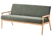 Sofa 3 Seater ESRUM Fabric Light Brown/ Green_1015829