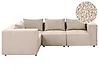 Modular Corner Sofa 4 Seater AXEBO Boucle Beige Right Hand