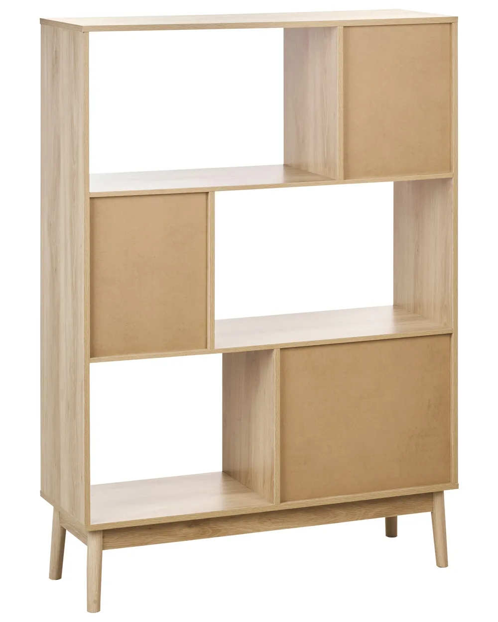 Shelving Unit LYNWOOD 140 cm Light Brown_945484