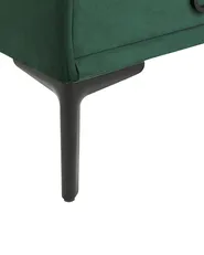 2 Drawer Bedside Table SEZANNE Velvet Dark Green_892510