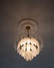 Chandelier YAUCA Glass Brass_1113303