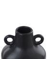 Dolomite Ceramic Flower Vase 20 cm Black NAFPLIO_845981