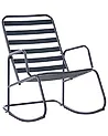 Garden Rocking Chair TURI Metal Black
