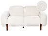 Sofa dla 2 osób ODNES Boucle Biały