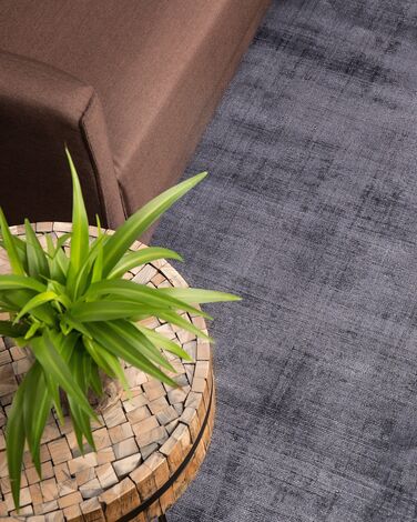 Viscose Area Rug 80 x 150 cm Grey GESI