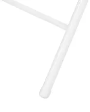 Set di 4 sedie pieghevoli SPARKS Metallo Grigio chiaro/Bianco_863764