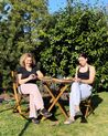 Salon de jardin bistrot table et de 2 chaises en bois TERNI_923630