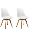 Set of 2 Dining Chairs DAKOTA II White