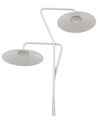 2 Light Metal LED Floor Lamp White GALETTI_900135