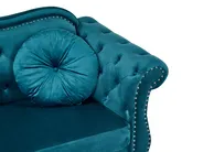 Living Room Set 5 Seater SKIEN Velvet Teal_1050544