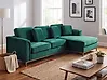 Corner Sofa OSLO Velvet Dark Green Left Hand