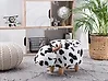 Storage Animal Stool COW Cow Fabric White
