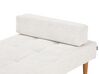 Chaise-longue em tecido branco-creme NIORT_927167