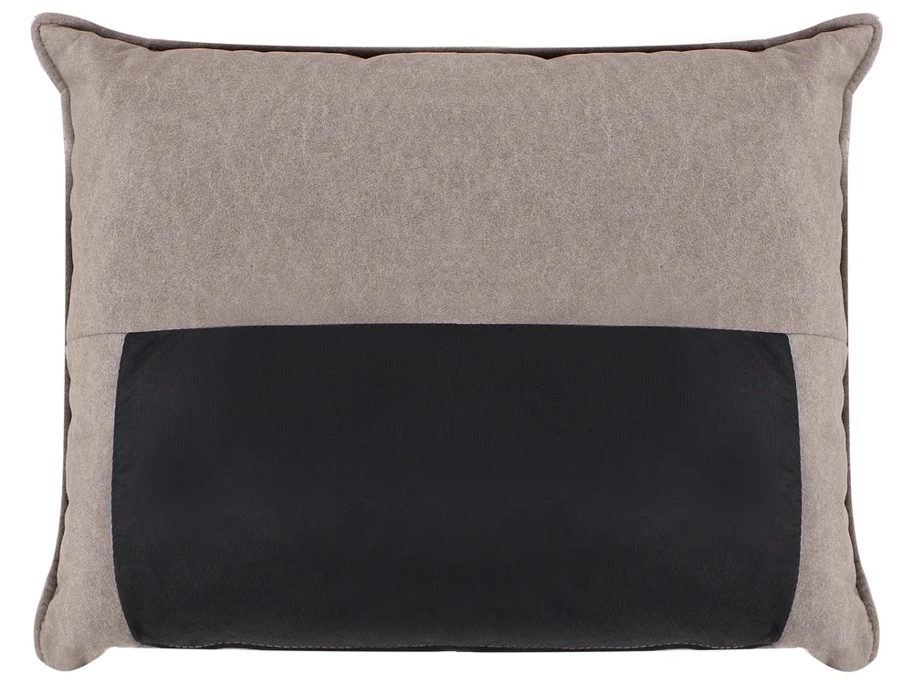 Corner Sofa 3 Seater ELVENES Velvet Taupe Left Hand_966866