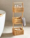 Bamboo Bathroom Shelving Unit Light Wood WAVERLY_926964