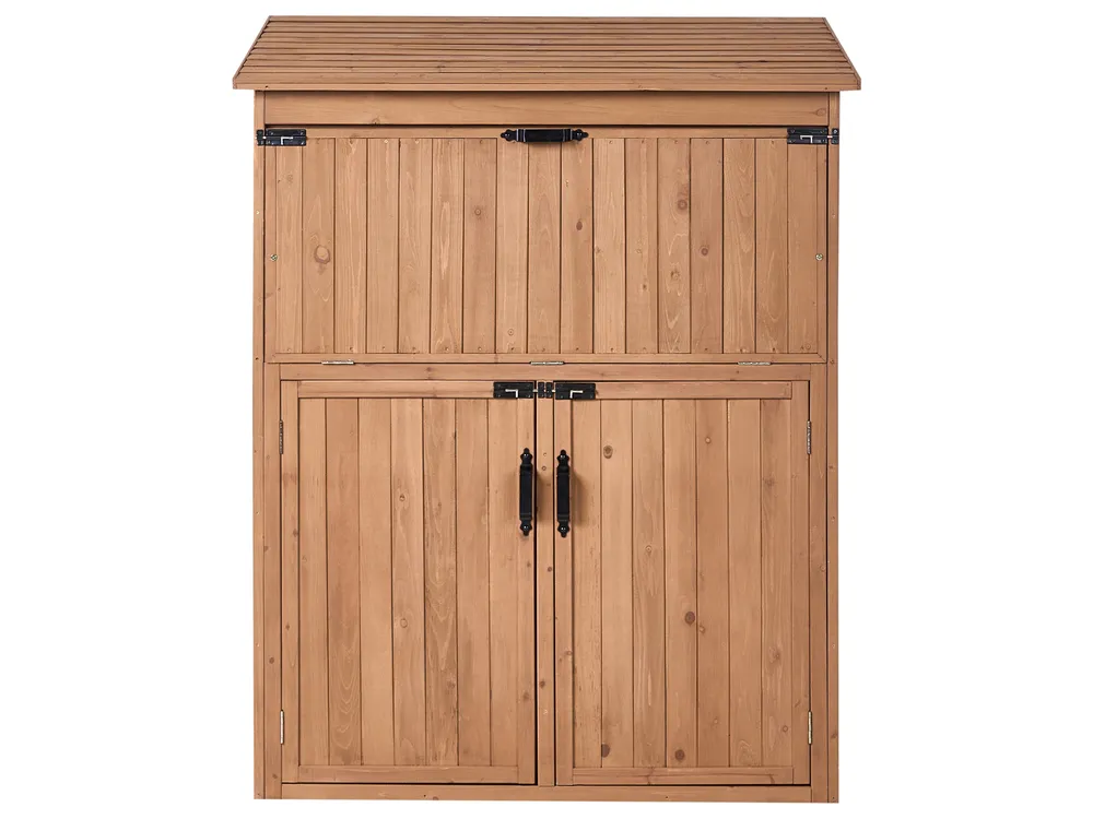 Tool Shed TOFFIA 127 cm 66 cm Fir Wood Brown_1015103