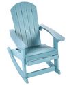 Chaise de jardin à bascule pour enfants bleu clair ADIRONDACK_918321