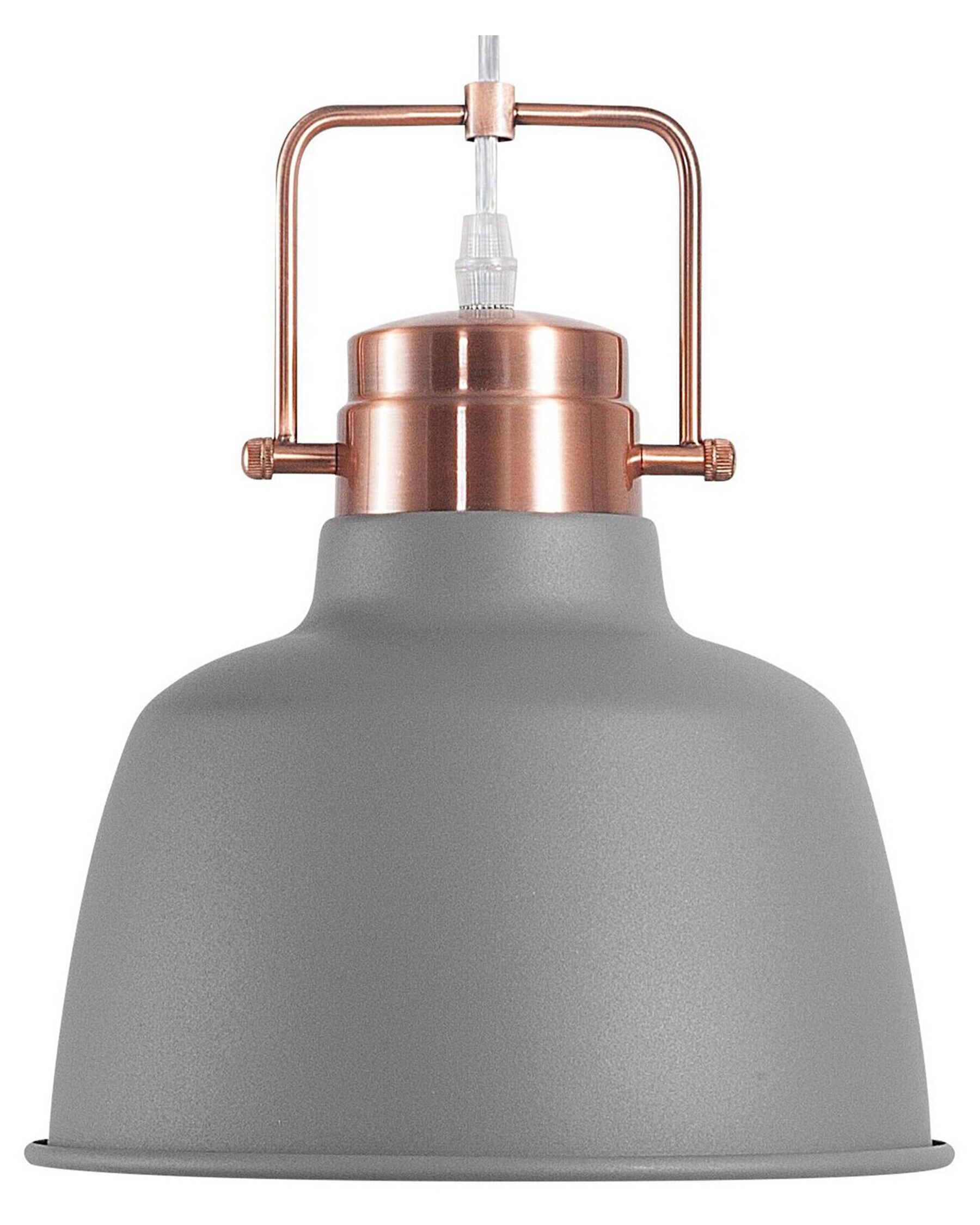 Lampe suspension gris et cuivré NARMADA_688433