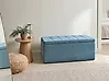 Storage Ottoman OREM Fabric 100 cm Blue