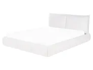 Wasserbett Bouclé VINAY 160 x 200 cm Weiß_945831