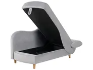 Right-Hand Chaise Longue MERI with Storage Velvet Light Grey_903520