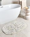 Alfombrilla de baño de algodón gris 60 x 90 cm DERIK_905485