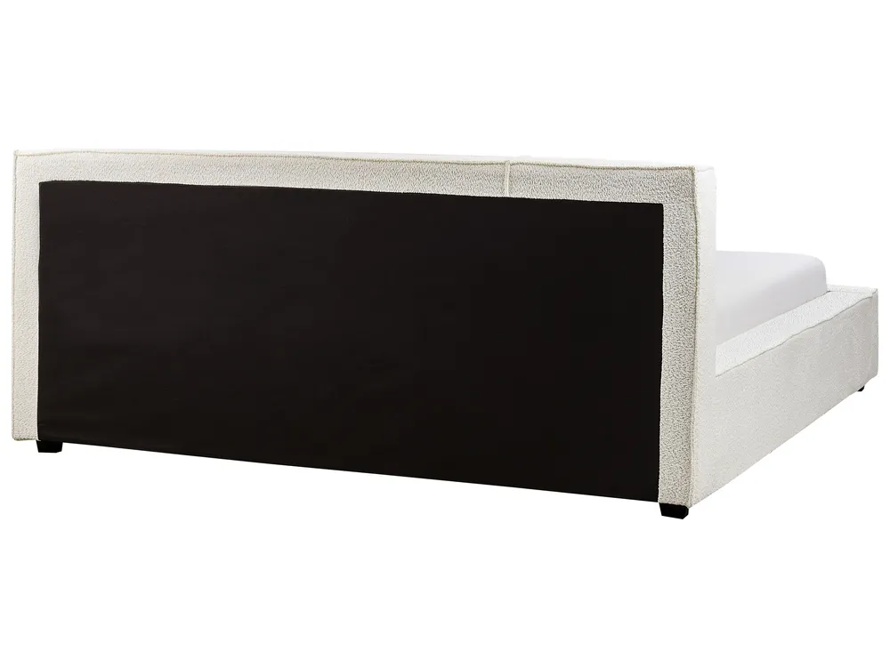 Bed Boucle MIRANDE 180 x 200 cm (EU Super King) Off-White_943339