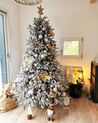 Künstlicher Weihnachtsbaum schneebedeckt 180 cm weiss BASSIE_792327