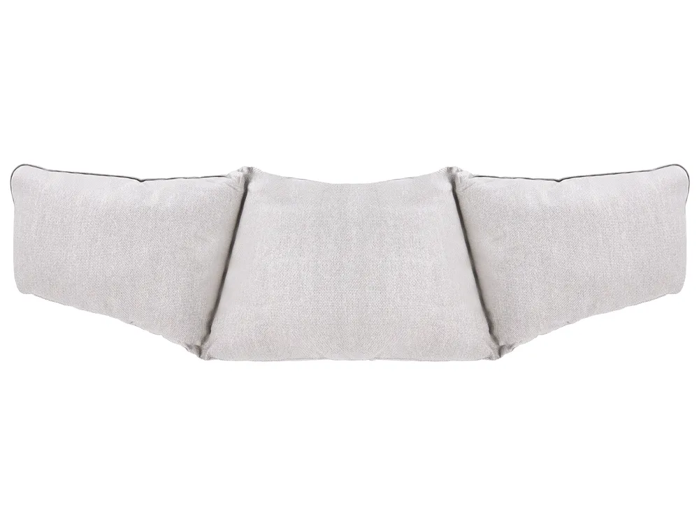 Garden Sofa Set 7 Seater ROBELLA with Tables Beige_1050718