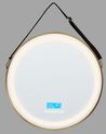 LED Wall Mirror with Bluetooth Speaker ⌀ 60 cm Gold DAROIS_932304