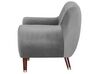 Velvet Living Room Set Grey BODO_738387