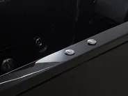 Corner Hot Tub with LED VARADERO 1830 x 900 mm Black Right Hand_705117