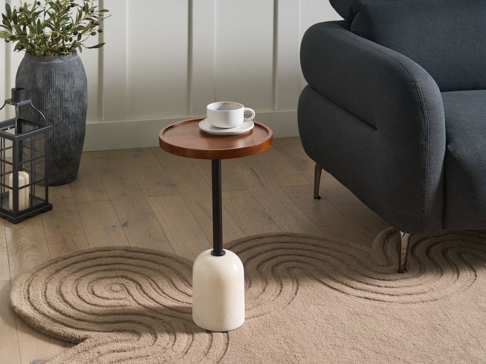 Mesa de apoio RAINY Metal Branco