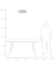 Lampa sufitowa LED NITH Ze ściemniaczem Szkło Przezroczysty_1107154
