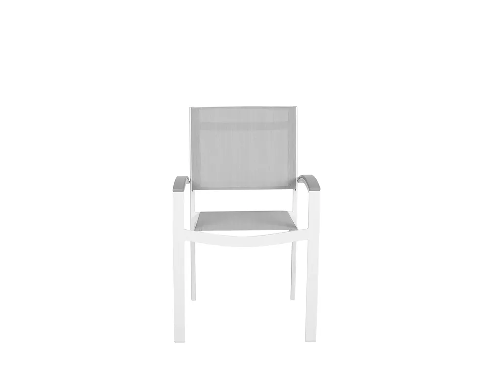Garden Dining Set 6 Seater PERETA Metal Grey_738775