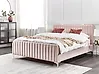 Bed Velvet LUNAN 160 x 200 cm (EU King Size) Pastel Pink