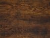 Biurko 118 x 60 cm ciemne drewno z czarnym VINCE_821450